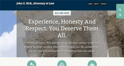 Desktop Screenshot of johnebirklaw.com