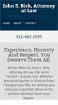 Mobile Screenshot of johnebirklaw.com